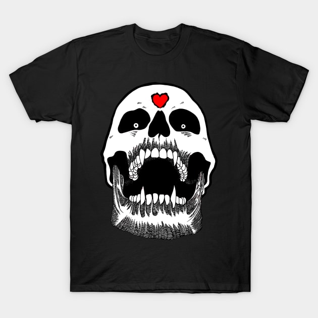 Vampiric Skull T-Shirt by FUN ART